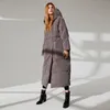 Parkas en duvet pour femmes 5XL veste en duvet de canard femmes hiver épais vêtements d'extérieur manteaux femme tissu de velours à capuche chaud vers le bas Super épais chaud Long Parkas wq698 220930