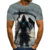 T-shirts pour hommes T-shirt drôle de crâne 3d Style Punk garçon vêtements mode d'été haut à col rond Xl Streetwear