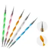 20pcs Nail Art Brushes Kit Gel Polish Styling Acrylic Brush Set NailArt Salon Painting Dotting Pen Tools Pink White Black