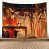 タペストリーズ素敵なTian Guan Ci Fu Tapestry Wall Hange Fabric Art Home Decoration Sleeping Pad Carpets寮の装飾1009 221006