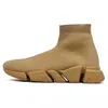 Balencigas Speed ​​Trainer Sock Shoes Mens Womens Boots Boots Designer 2022 Triple Black White Red Red Beige Beige Chestnut Graffiti Prottects