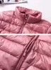 Parkas de plumón para mujer Casacos de inverno feminino chaqueta cortavientos con plumón de pato mujer bolsillos de primavera chaqueta con cremallera de manga larga inverno feminina 220930