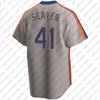 12 Maglie da baseball Francisco Lindor Mets Kodai Senga Brandon Nimmo Pete Alonso Starling Marte Mike Piazza Darryl Strawberry Francisco Alvarez Keith Hernandez