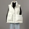 Piumino da donna Parka invernale Gilet allentato ultraleggero Giacca da donna 90% Piumino d'anatra bianca Colletto alla coreana Gilet retrattile in tinta unita 220930