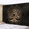 Tapestries Mysterious Symbol Home Decoration Tapestry Mandala Psychedelic Scene Wall Bohemian Decorative Bed Sopa Soffa Filt 221006