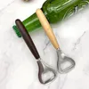 Ouvre-bouteille en bois Bière Ouvre-boîte Ménage Cuisine Bar Outils pour la maison Poignée De Poche Vin Soda Verre Cap Gadgets LX5160