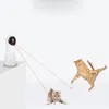 Cat Toys Otomatik Lazer Pet Kediler için USB Şarj Etme Etkileşimli Chase Oyuncak 5 Dönen Mod Akıllı Komik