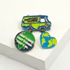 Brooches Arrival Cute Fun Love Green Earth Enamel Brooch Alloy Badge Clothes Bag Pin Accessories Jewelry Gift For Frriends