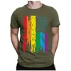 T-shirts pour hommes T-shirt Independence Day Tee Shirt Summer Casual 3D Digital Printing Short Man Man