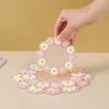 Table Mats Soft Flowers Sweet Cute Coasters Placemat Silica Gel Dining Mat Insulation Non-slip Desk Cup Kitchen Accessories