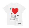 cdgs commedesgarcons shirt Play Designer Men's t kenzo Fashion Women's Short Sleeve Heart Badge Top Clothes 4 5LCY