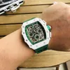 Superclone Luksusowe mechaniki męskie Watch Richa Milles Business Business Barrel w kształcie wielofunkcyjnej automatycznej mechanicznej jasnej osobowości moda YNBF