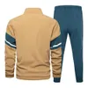 Chándales para hombres Chándal para hombres Otoño Invierno Conjunto para hombres Marca Traje deportivo Chaqueta Pantalones 2 piezas Conjunto Moda Casual Traje de pista Ropa para hombres 221006