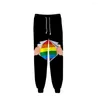 Męskie spodnie moda jesień duma tęczowa flaga potu 3D spodnie do biegania mężczyźni/kobiety odzież Hip Hop Pantalon Homme spodnie dresowe