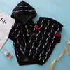 Pet Hooded Sweater T Shirt Dog Apparel Letter Jacquard Pets Knit Sweaters Fashion Dogs Hooded Top