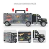 Onderwijs Plastic Toys Dinosaur met 6 Dinosaurs Truck Carrier Toy Collected Car Animals Vehicle