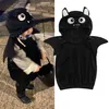 Gilet Toddler Kids Baby Boy Girl Halloween Felpa con cappuccio senza maniche Girocollo Felpa con cappuccio Pipistrello Costume cosplay 15T 2201006