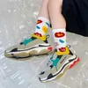 Socks Only My Foot Fashion Girls Winter Cotton Sweet Style Autumn Kids Personality Teens Children s 4Pairs Lot 221006
