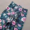 Leggings meias de crianças roupas de menina calça outono lã de inverno Mantenha -se quente para meninas calças florais vintage 2 11 ano 221006