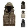 Designer Mens Down Vest Guccie Autumn Winter Fashion Printed Letters Loose Casual Hooded Guccy Thick Sleev less Coat New Warm Outer Vests M-XXXXL