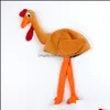 Decorações de Natal Decorações de Natal 10pcs ADT Child Chicken Chicken Head Máscara Plexugo Rooster Fart Animal Bird Party Halloween Dh9du