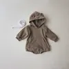 Rompers Kid Осень простые сплошные толстовка для комбинезон