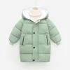 Piumino Cappotto per bambini Inverno Adolescente Neonato Ragazzi Ragazze Cappotti Parka imbottiti in cotone Addensare Giacche lunghe calde Capispalla per bambini 2201006