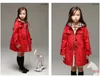 Tench Coats Children Birthday Present Girls Sweatshirt Spring herfst Lange stijl Hooded jas voor meisjesjack Red Wind Breaker 2201006