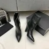 2022 8cm pointy tapered heel boots popular in autumn and winter medium pipe daily thin short boots