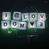 Strings 2.6 Meters 10 LED Letter String Light Box Card Dry Battery Outdoor Atmosphere