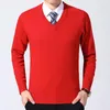 Herrenwesten 2022 Pullover Weste Herren Smart Casual Einfarbig V-Ausschnitt Wollpullover Ärmellos Klassische Herrenbekleidung