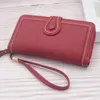 Wallets Women Long Luxury Large Capacity High Quality Female Solid Color Phone Holder Zipper Purse