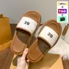 Womens chinelos plataforma slides designer mulheres sandálias de praia bordada lona cordeiro couro moda senhora luxo verão interior ao ar livre com caixa