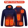 Jackor 2022 Ny uppvärmd kappa USB Electric Cotton Heater Thermal Clothing Chaleco Termico Heating Vest Mens Clothes Y2210