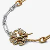 S925 Love Charm Armbänder T-Schnalle zweifarbige Halskette original fit Pandora Schmuck Frauen Geschenk