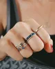 Cluster Rings Valentine's Day EW Anlände Fashion Peach Blossom Flower for Women Anel Female Ring Set Jewelry Wedding Presents Brincos 2022