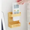 Hooks Home Wall-Mounted Organizer Storage Box Remote Control Mounted Mobile Phone Plug Wall Holder Charging Multifunction Stand