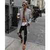 Jackets Chic Women Trench Coat Casual 's Jacket Blazer Autumn Female Long Suit Stylish Ladies Y2210