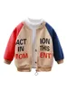 Jackets LJMOFA 16T Kid Fashion Jacket for Boy Coat Spring Autumn Baseball Uniform Cotton Light Weight Outerwear Baby Child Cloth D144 2201006