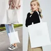 Storage Bags Women Canvas Shopping Bag Kawaii Cute Avocado Pattern Series Bolsa Shoulder White Print Tote Handbags Space Saver