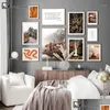 Schilderijen schilderijen herfst bostblad rivier zonsondergang poster natuur landschap print canvas muur kunst schilderij pography noordse decoratie dhlcu