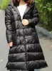 Kadınlar Down Parkas Fabrikası Outlet Fashion Marka 90 Beyaz Ördek Parkas Kış Retro Bekar Kesilmiş Kalın Sıcak Kapüşonlu Kaplama WQ498 220930