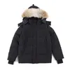 High Quality Mens Down jacket goose coat real big wolf fur Canadian Wyndham Overcoat Clothing Casual fashion style Winter Outerwear parka 06525