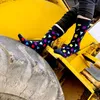 Men's Socks European Version Plus Size 41-46 Trendy Men Casual Polka Dot Medium Tube Wholesale