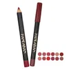 Handaiyan Matte Lip Linet Set Relief Crayt 12 couleurs Facile à porter les yeux et les lèvres de la ligne de lèvres faciles à porter Kit5133270