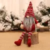 2022クリスマスおもちゃ飾りニットぬいぐるみのノーム人形クリスマスツリーハンギングペンダントホリデー装飾ギフトC80