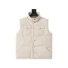 Мужчина Puffer Jacket Parkas Vest Canvas Padded Masday Designer Женщины на молнии на молнии.