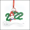 Decorazioni natalizie 2022 Resina Personalizzata Famiglia Albero di Natale Ornamenti Persone carine Regalo invernale Consegna Drop 2021 Giardino domestico Dh2Ry