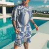 Erkek Eşofman Yaz Trendi Erkek Setleri Renkli 3D Baskılı Eşofman Giysileri Erkek Spor Giyim Günlük Şort Tişört Seti Sport Suites Erkek Büyük Boy 221006