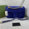 Bolsas de veludo-veludo de designer-Marmont mulheres famosas bolsas de ombro famosas bolsas de luxo da cadeia moda saco de crossbody Tryu-i8y